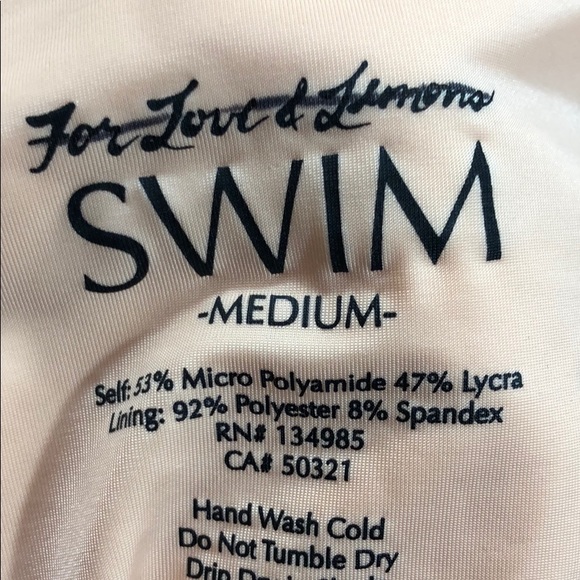 For Love & Lemon Peach Monaco One-Piece - Picture 4 of 8